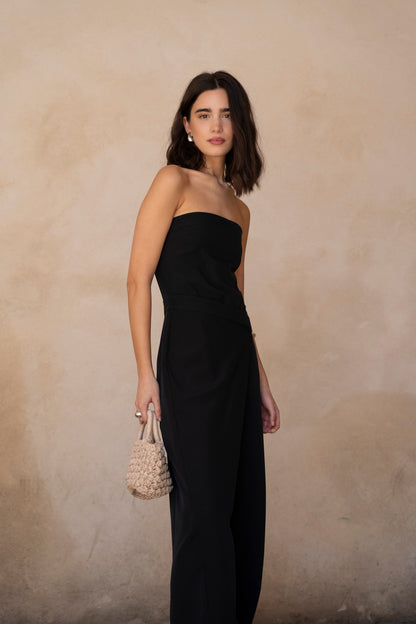 JUMPSUIT WITH WRAP PAREO PANTS